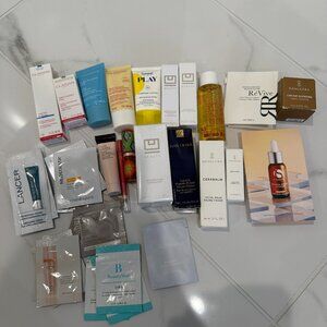 A collection of skincare products (everything in the photos)